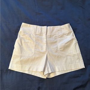 White House Black Market “The 4” Short” - white cotton blend short